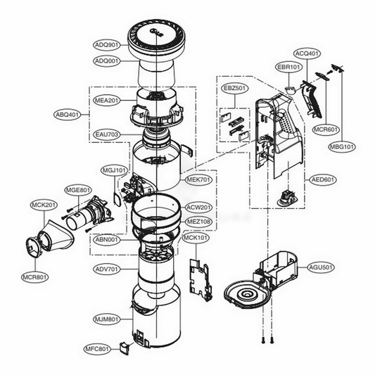 LG Dust Cap Assembly - ABN75698901