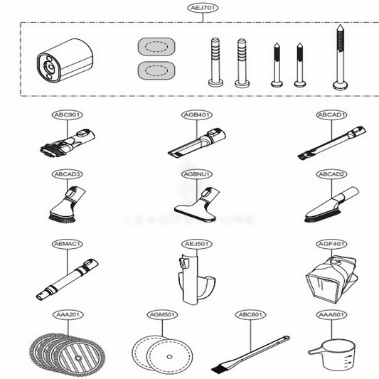 LG Vacuum Cleaner Brush Assembly,Dust - ABC73789801