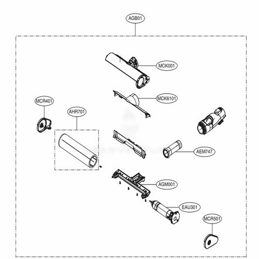 LG Connector Hose Assembly - AEM74792901