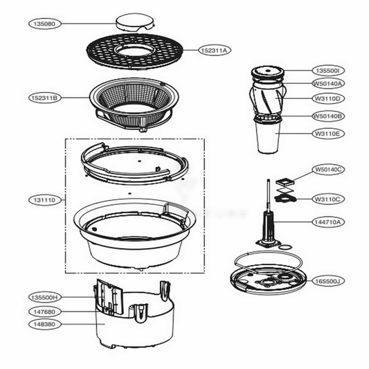 LG Water Filter Assembly - ADQ74593304