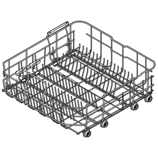 Samsung Dishwasher Dishrack Assembly, Lower - DD82-01352A