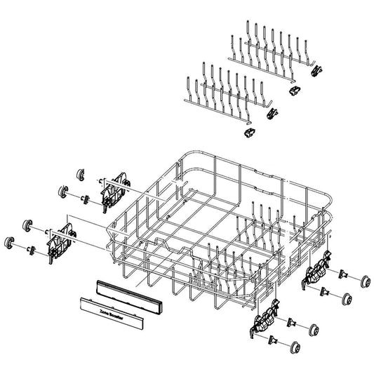 Samsung Basket Lower Assembly - DD97-00606A