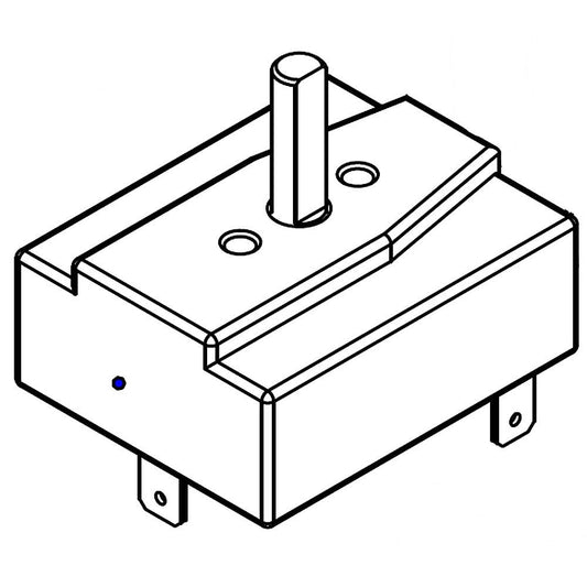 Whirlpool Cooktop Downdraft Vent Fan Control Switch - W10866567