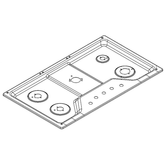 Whirlpool Cooktop Main Top (Stainless) - W11168400