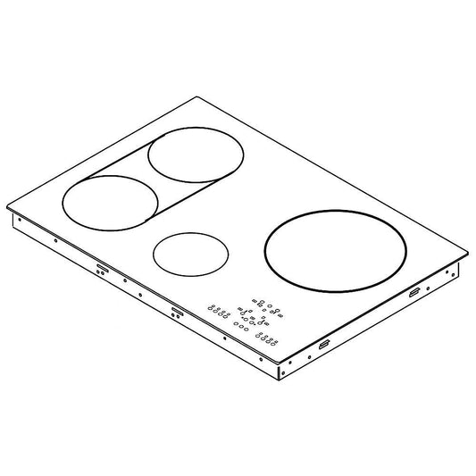 Whirlpool Cooktop Main Top (Stainless) - WPW10396826