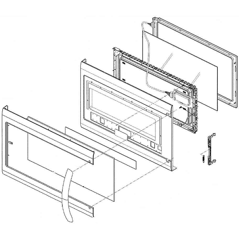 LG Microwave Door Assembly - ADC74347112