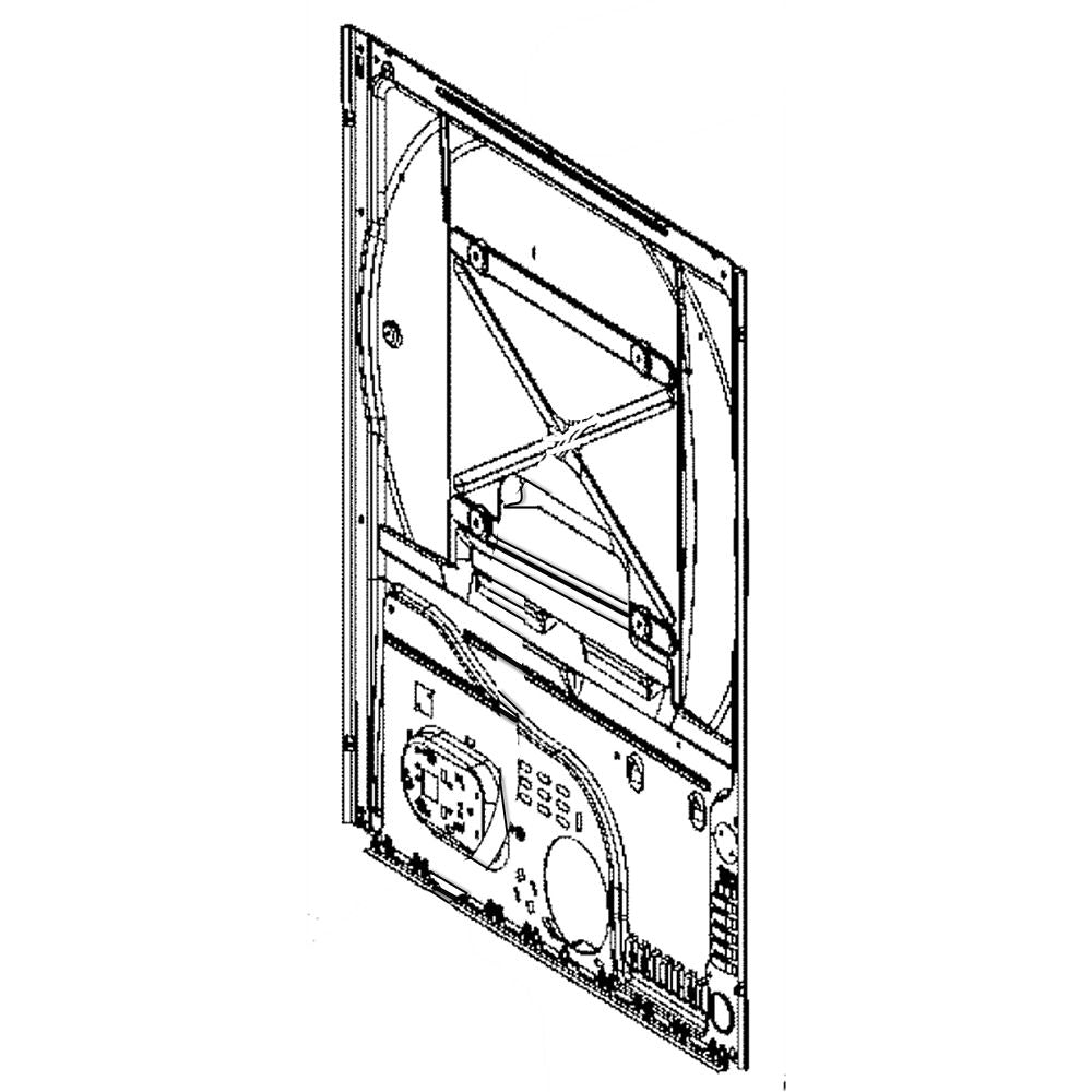 GE Dryer Panel Rear - WE02X25274