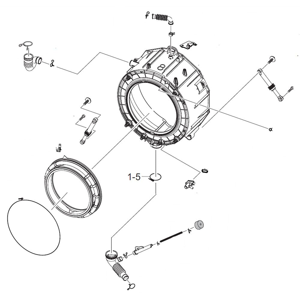 Samsung Semi Tub - DC97-18555G