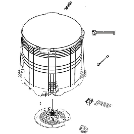 Samsung Semi Tub Outer Assembly - DC97-19565F