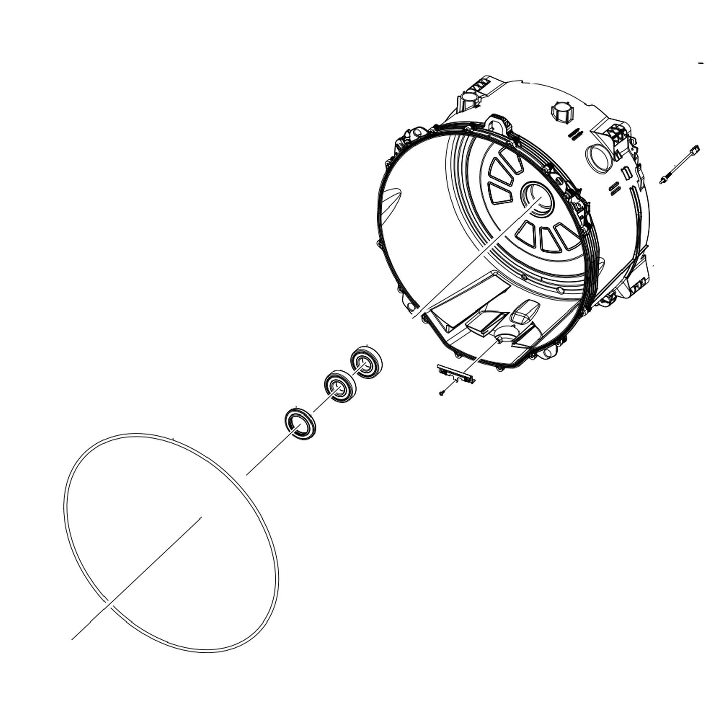 Samsung S.Tub Back Assembly - DC97-21754C