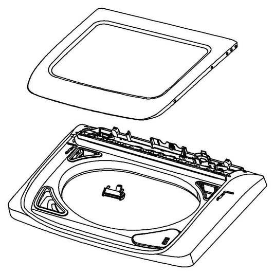 Electrolux Top Assembly, White, W/Lid - 5304511337