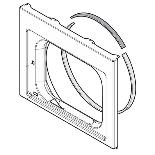 Electrolux Panel,Front Weld ,White ,W/Felt Seals - 5304517315