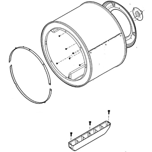 Electrolux Laundry Center Dryer Drum Assembly - 5304517319