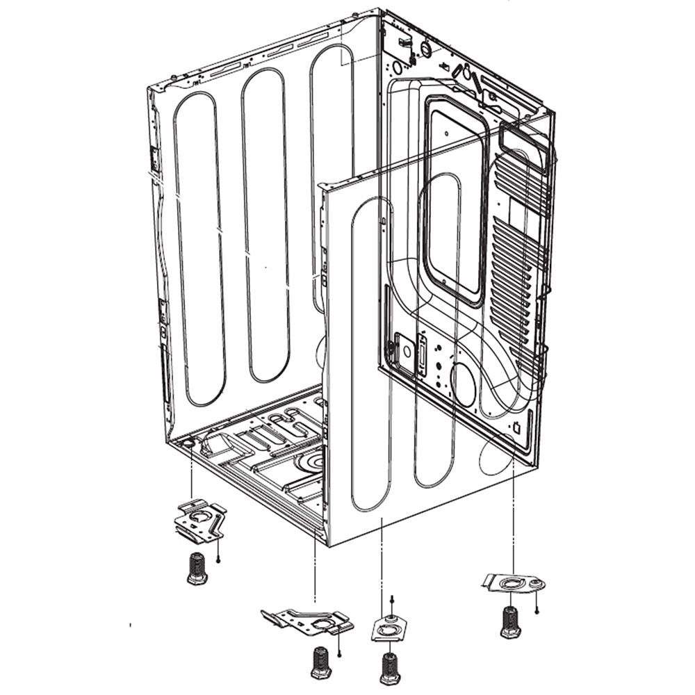 LG Dryer Cabinet Assembly - ABJ73568819