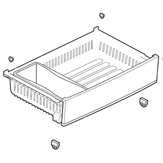 LG Tray Assembly, Drawer - AJP75234913