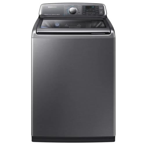 Samsung WA52J8700AP/AA 5.2 Cu. Ft. Top Load Washer With Active wash Platinum