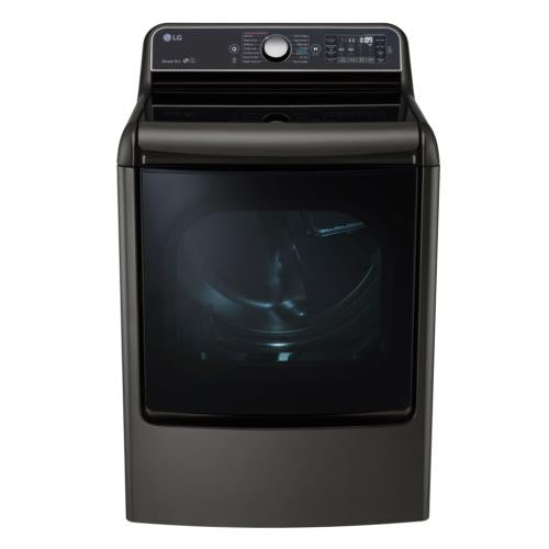 LG DLEX7700KE 29 Inch 9.0 cu. ft. Electric Dryer with 14 Drying Cycles, 10 Options, TurboSteam Technology, Sensor Dry System, EasyLoad Dual-Opening Door, LED Display and LoDecibel Quiet Operation: Black Stainless Steel