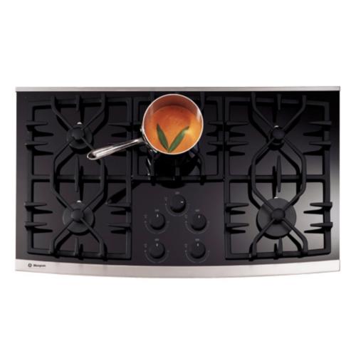 GE ZGU36GGSD1SS Ge Monogram 36" Gas On Glass Cooktop