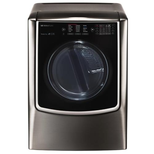 LG DLGX9501K 29 Inch Gas Smart Dryer with 9.0 Cu. Ft. Capacity, 14 Drying Programs, Sensor Option, Steam Option, Speed Dry, Air Dry, Wrinkle Care, and Child Lock