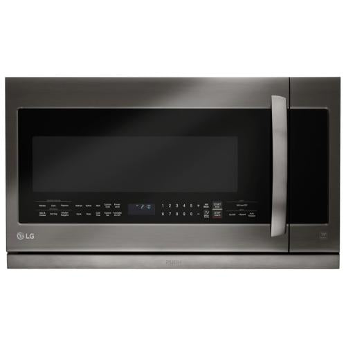 LG LMHM2237BD 2.2 cu. ft. Over-the-Range Microwave Oven with ExtendaVent™ 2.0, QuietPower™, EasyClean®, SmoothTouch™ Glass Controls, Rapid Defrost, 1,000 Cooking Watts, 400 CFM Fan, 8 Sensor Cook Options, Child Lock and Energy Saver