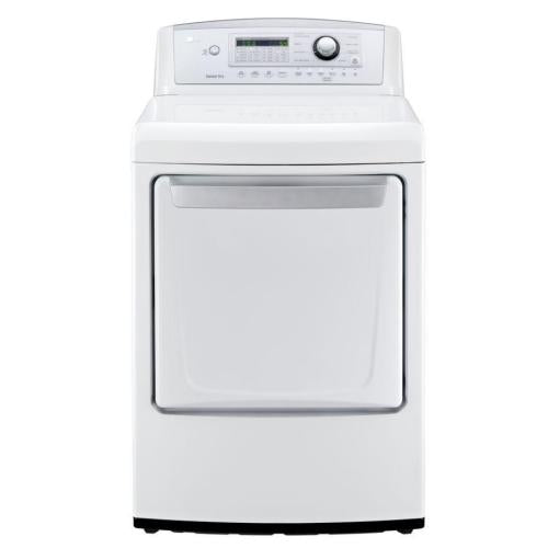 LG DLG4971W 27 Inch 7.4 cu. ft. Gas Dryer with 8 Drying Programs, 5 Temperature Settings, Speed Dry, Wrinkle Care, Anti-Bacterial Program, Rack Dry, Smart Diagnosis, LoDecibel Quiet Operation and Sensor Dry