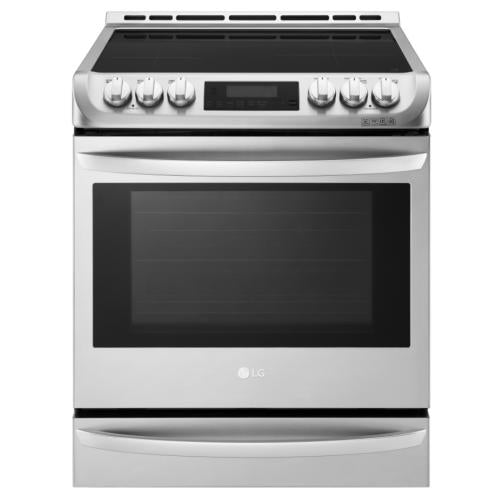 LG LSE4617ST 30 Inch Slide-In Induction Smart Range with 5 Cooktop Zones, 6.3 cu. ft. Capacity, Warming Drawer, ProBake Convection, EasyClean®, Infrared Heating™, SmartDiagnosis™, Wi-Fi Connectivity, Power Induction Cooktop, and ADA Compliant