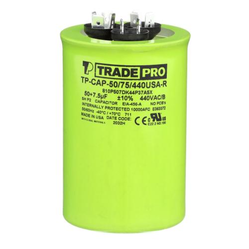 Tradepro Capacitors Round Us Dual - TP-CAP-50/75/440USAR