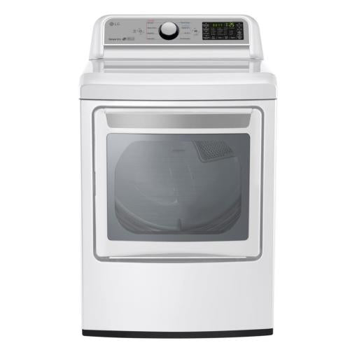 LG DLE7200WE 27 Inch Electric Dryer with EasyLoad™ Door, Wi-Fi Connectivity, Smart ThinQ™, 9 Drying Cycles, Speed Dry, Wrinkle Care, Sensor Dry, ENERGY STAR® and 7.3 Cu. Ft. Capacity