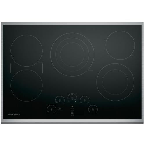 GE ZEU30RSJ1SS Monogram 30" Touch Control Electric Cooktop