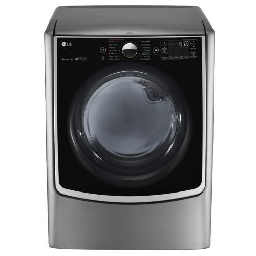 LG DLEX5000V 27 Inch 7.4 cu. ft. Electric Dryer with 14 Dry Cycles, Steam, Sensor Dry System, Smart ThinQ Wi-Fi, Wrinkle Care Option and ENERGY STAR: Graphite Steel