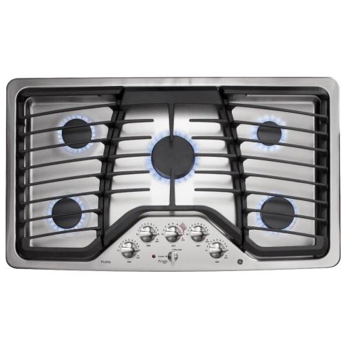 GE PGP976SET1SS Ge Profile Series 36" Built-In Gas Cooktop