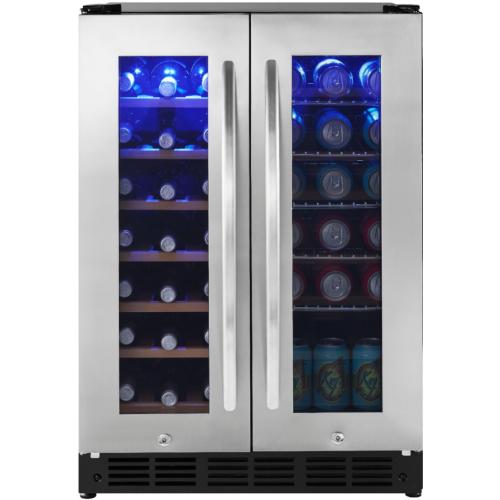 Insignia NSBC2ZSS8 42 Bottle Or 114 Can Built-In Dual Zone Wine And Beverage Co