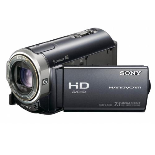 Sony HDRCX300 High Definition Flash Memory Handycam® Camcorder; Black