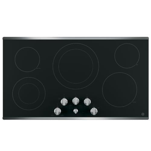 GE JP3536SJ1SS Ge 36" Built-In Knob Control Electric Cooktop