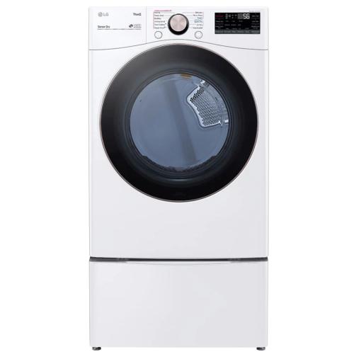 LG DLGX4001W 27 Inch Gas Smart Dryer with 7.4 Cu. Ft. Capacity, 12 Dryer Programs, Sensor Dry, Steam, Wrinkle Care, Dial-A-Cycle™, SteamSanitary™ and Energy Star Certified: White