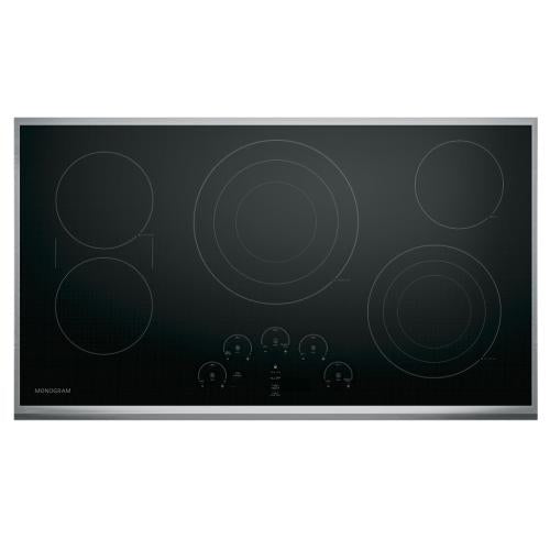 GE ZEU36RSJ1SS Monogram 36" Touch Control Electric Cooktop