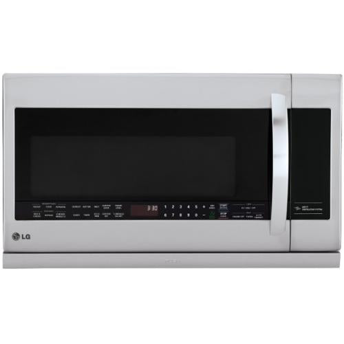 LG LMHM2237ST 2.2 cu. ft. Over-the-Range Microwave Oven with ExtendaVent™ 2.0, QuietPower™, EasyClean®, SmoothTouch™ Glass Controls, Rapid Defrost, 1,000 Cooking Watts, 400 CFM Fan, 8 Sensor Cook Options, Child Lock and Energy Saver: Stainless Steel