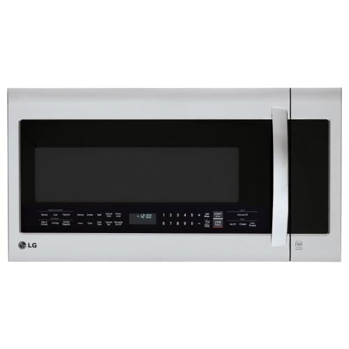 LG LMVM2033ST 2.2 cu. ft. Over-the-Range Microwave Oven with Sensor Cooking, QuietPower™, EasyClean®, Rapid Defrost, Energy Saver, 1,000 Cooking Watts, 400 CFM Venting System, 10 Power Levels, 8 Sensor Cook Options, SmoothTouch™ Controls and Child Lock