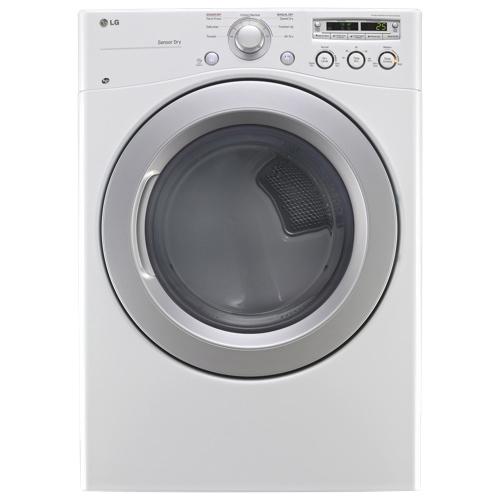 LG DLG3051W 27 Inch 7.3 cu. ft. Gas Dryer with 7 Dry Cycles, 5 Temperature Settings, Speed Dry, Wrinkle Care, Anti-Bacterial Cycle, SmartDiagnosis, LoDecibel Quiet Operation and Sensor Dry