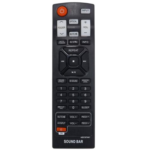 LG Sound Bar System Replacement Remote Control - AKB73575401