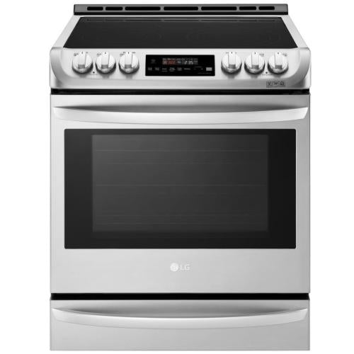 LG LSE4615ST 30 Inch Slide-In Electric Smart Range with 5 Radiant Elements, 6.3 cu ft. Oven Capacity, Warming Drawer, ProBake Convection®, EasyClean®+Self Clean, Infrared Heating™, Wi-Fi, SmartDiagnosis™, UltraHeat™, and Star-K® Certified