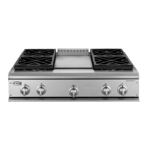 GE ZGU36L4DH5SS Ge Monogram 36" Professional Gas Cooktop With 4 Burners And