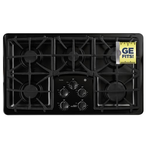 GE PGP966DET1BB Ge Profile Series 36" Built-In Gas Cooktop