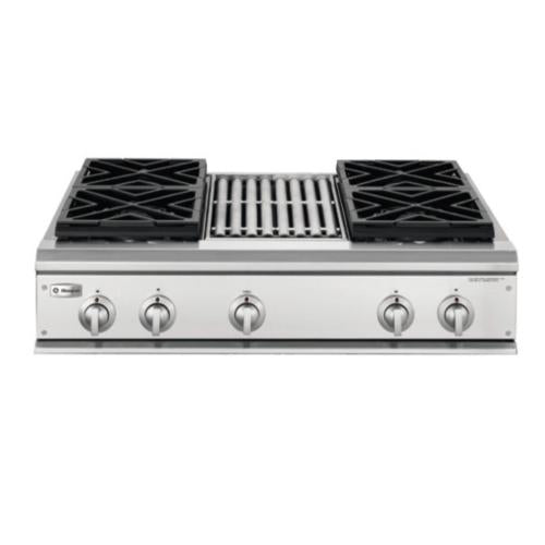 GE ZGU36N4RH5SS Ge Monogram 36" Professional Gas Cooktop With 4 Burners And