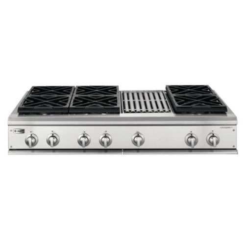 GE ZGU48L6RH5SS Ge Monogram 48" Professional Gas Cooktop With 6 Burners And