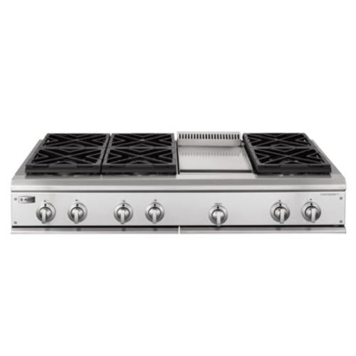 GE ZGU48N6DH3SS Ge Monogram 48" Professional Gas Cooktop With 6 Burners And