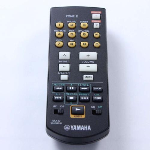 Yamaha Remote Control Rax17 - WF676400