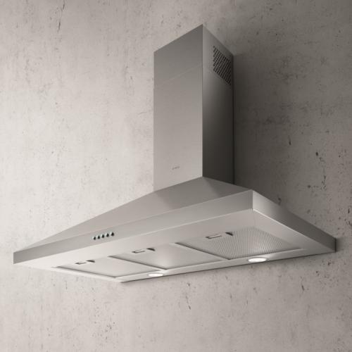 Elica EVL430S2 30-inch Wall Mount Chimney Hood with 3 Fan Speeds, 400 CFM Internal Blower, Backlit Push Controls