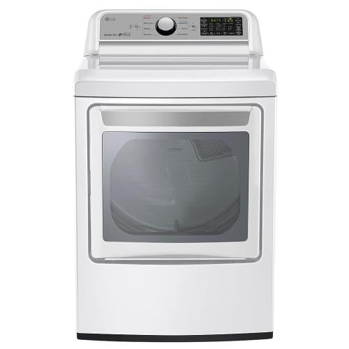 LG DLG7201WE 27 Inch Gas Dryer with EasyLoad™ Door, Wi-Fi Connectivity, Smart ThinQ™, 9 Drying Cycles, Speed Dry, Wrinkle Care, Sensor Dry, ENERGY STAR® and 7.3 Cu. Ft. Capacity