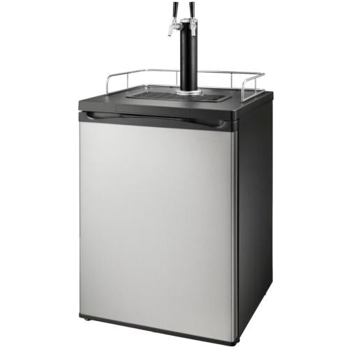 Insignia NSBK2TSS6 5.6 Cu. Ft. 2-Tap Beverage Cooler Kegerator - Stainless Stee